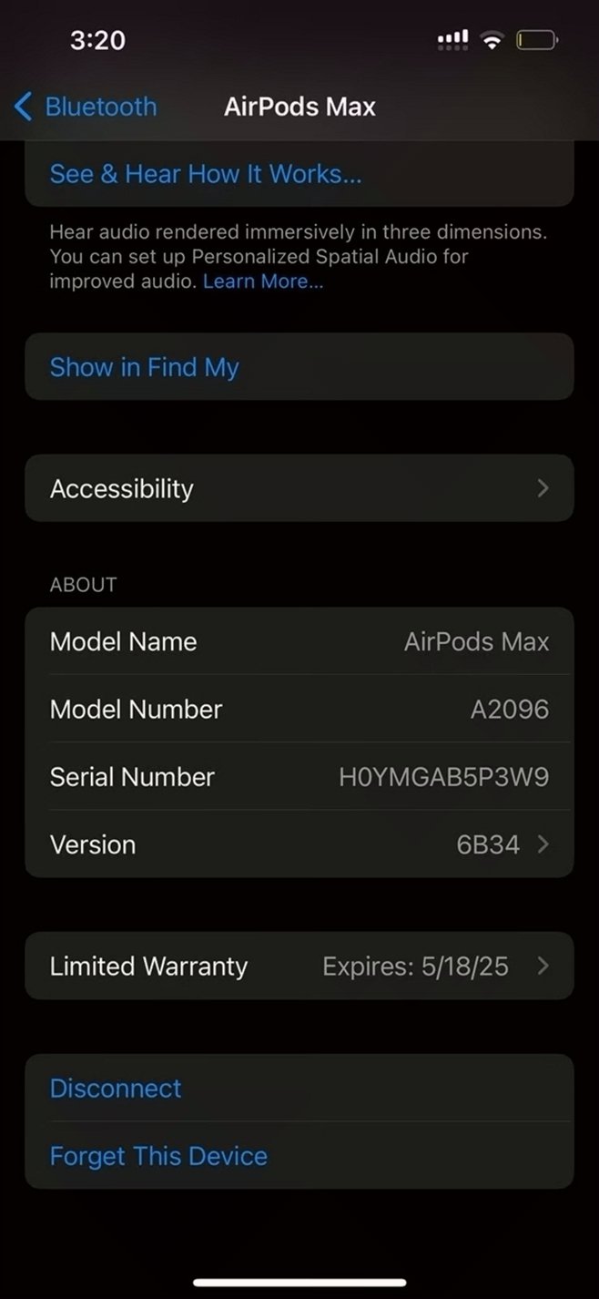Apple AirPods Max 9D83 Space Gray Used image 4