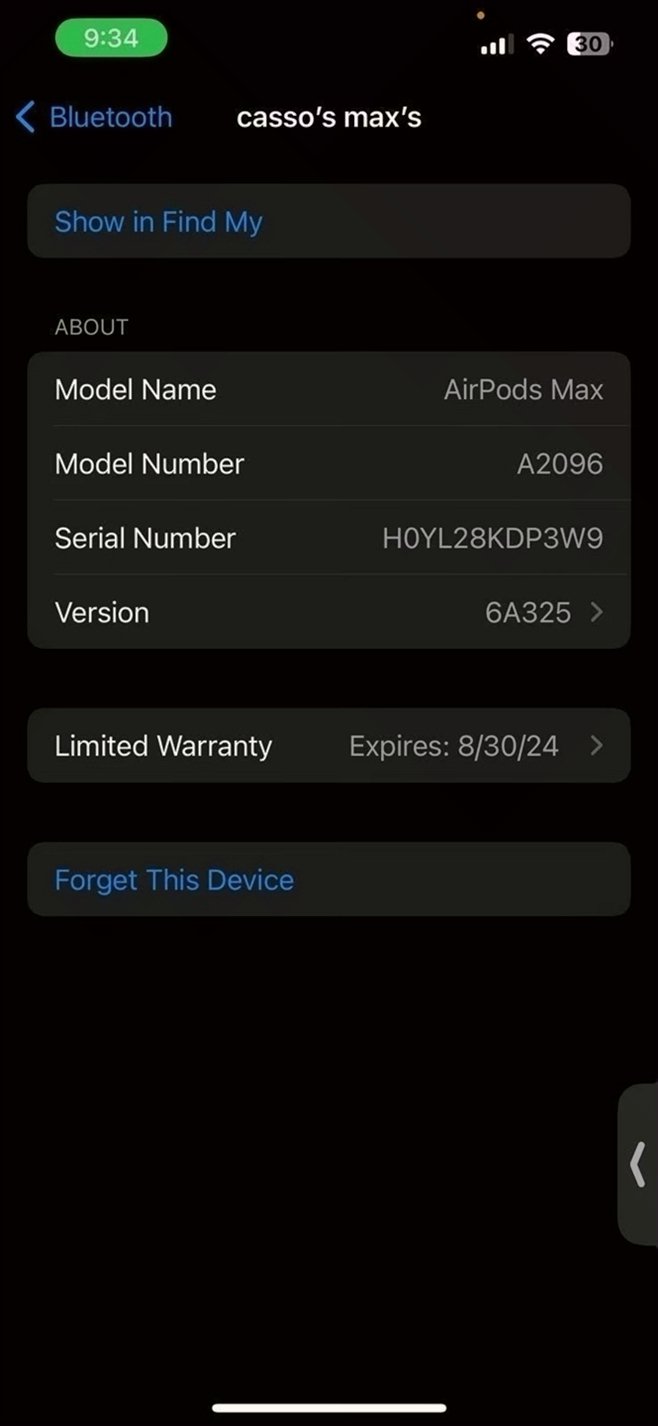 Apple AirPods Max 6T32 - Used image 5