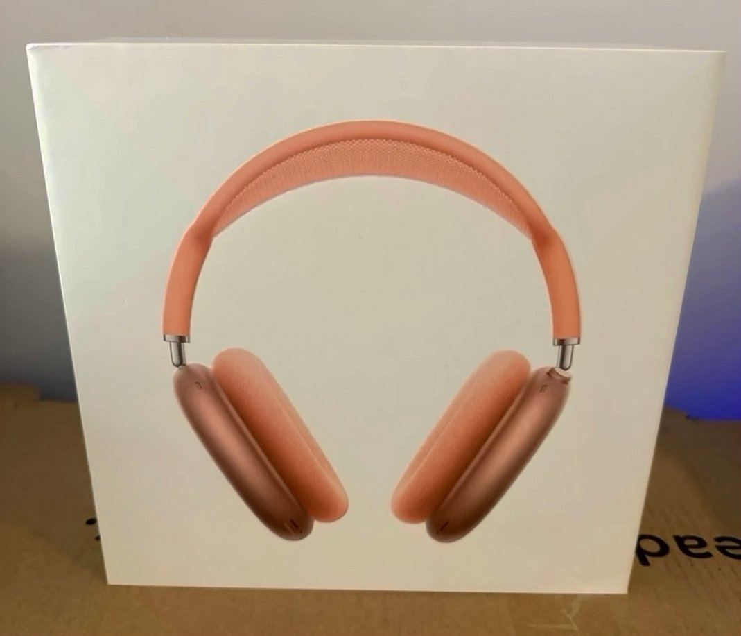 Apple AirPods Max Bluetooth Headphones Orange USB-C Unlocked - Used