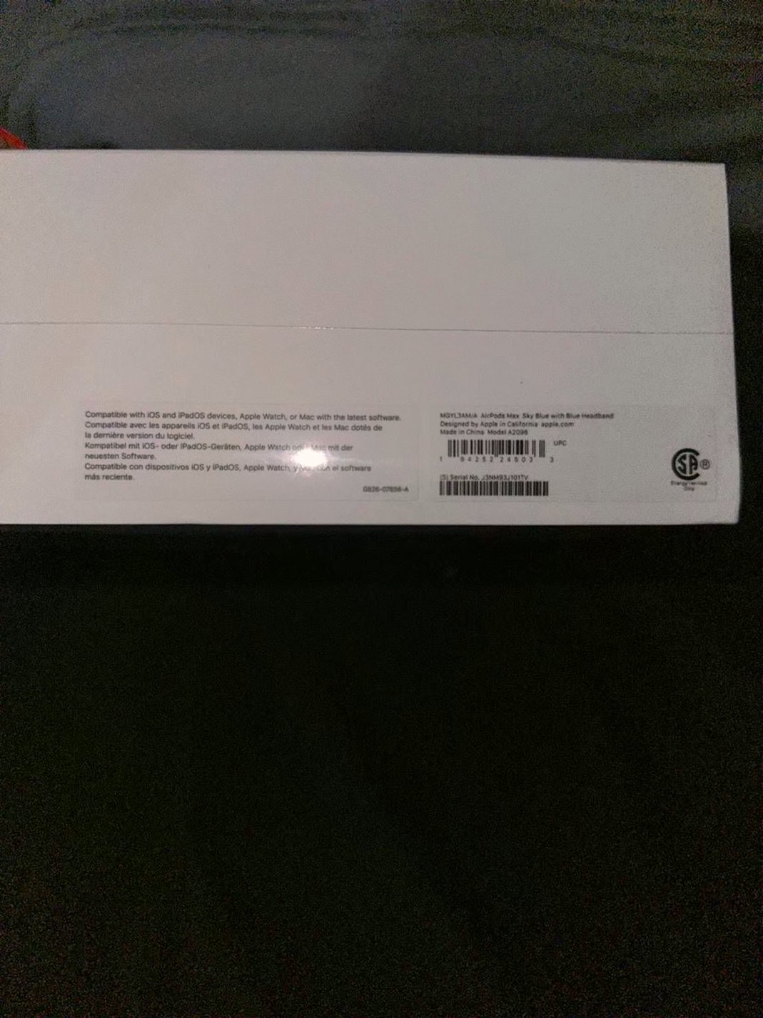 Apple AirPods Max 8X68 Space Gray Used image 2
