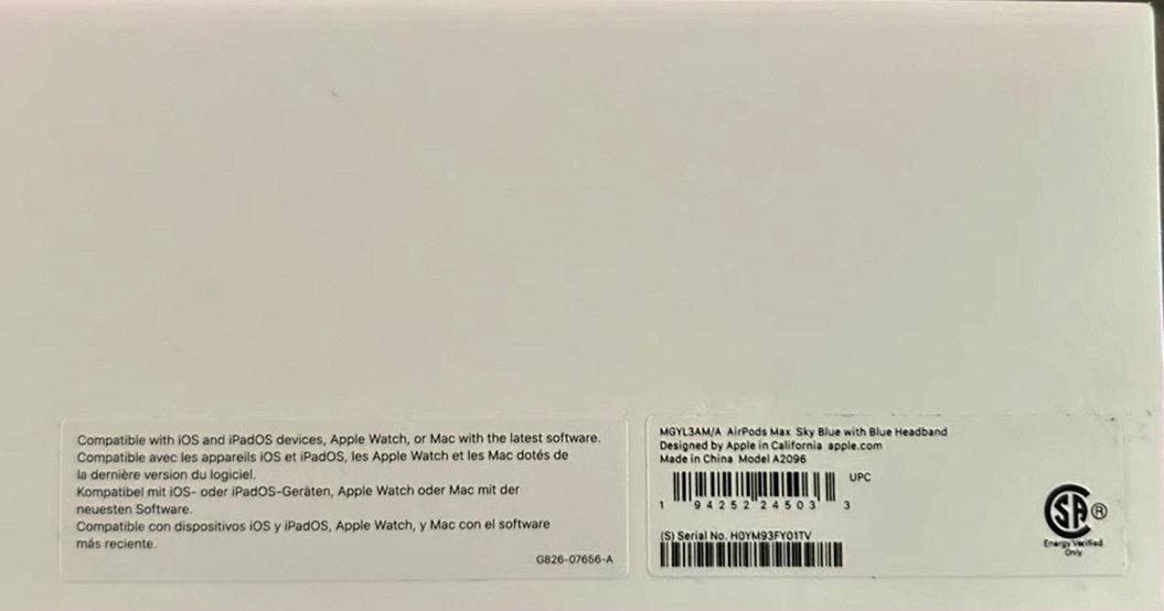 Apple AirPods Max Sky Blue Unlocked - Used image 4
