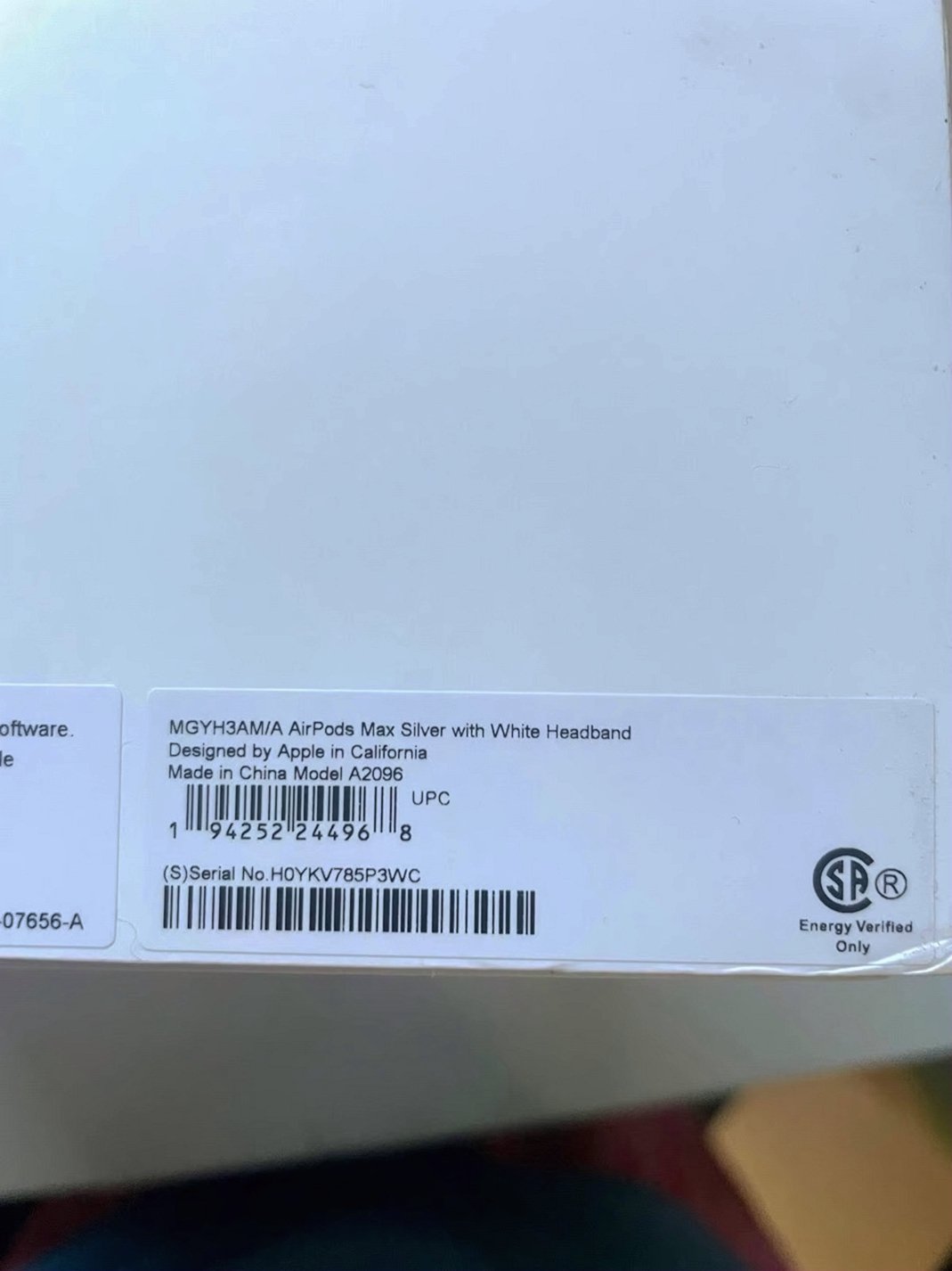 Apple AirPods Max White Unlocked - Used image 2