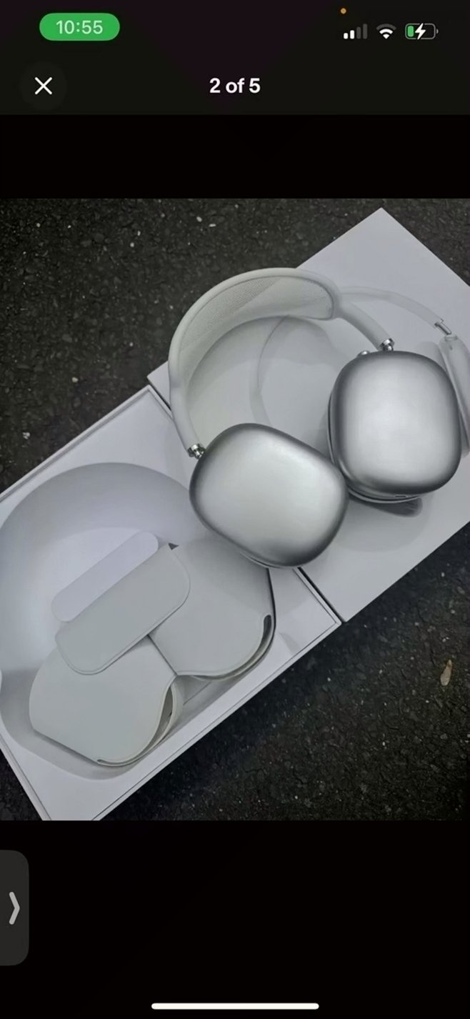 Apple AirPods Max Silver Unlocked - Used image 2