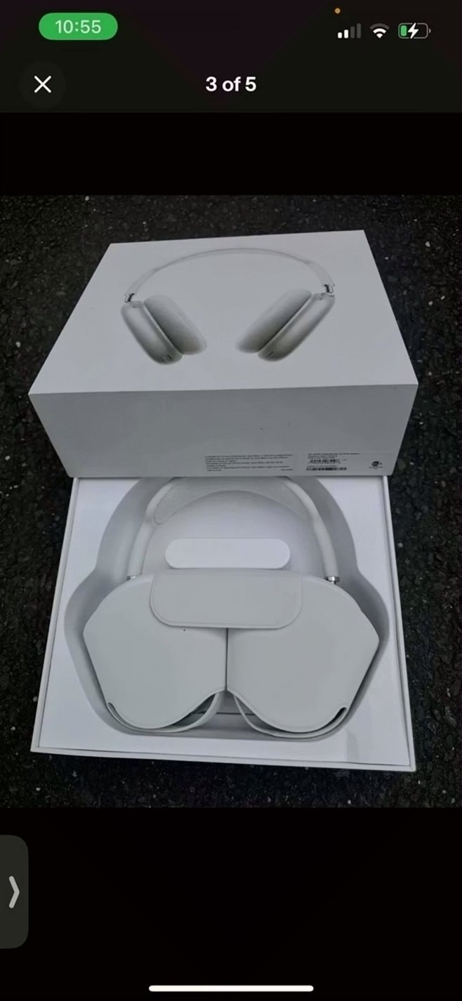 Apple AirPods Max Silver Unlocked - Used image 3