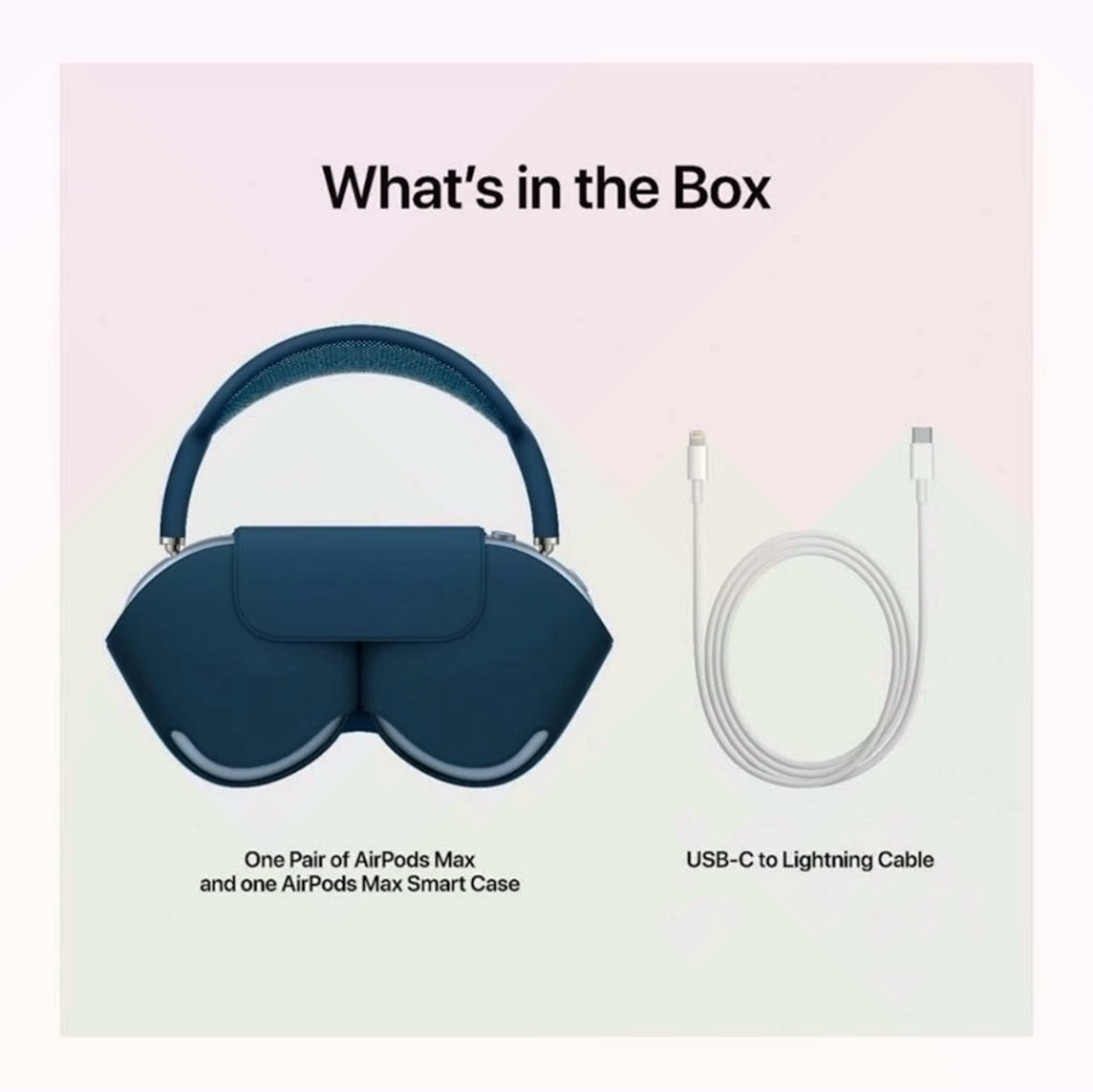 Apple AirPods Max Sky Blue Used image 3