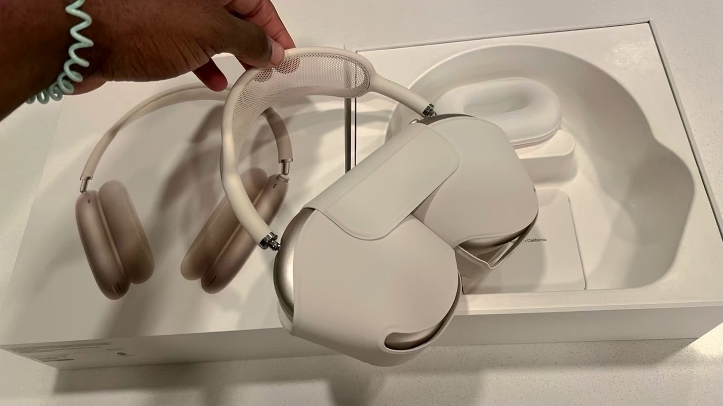 Apple AirPods Max Starlight Used image 5