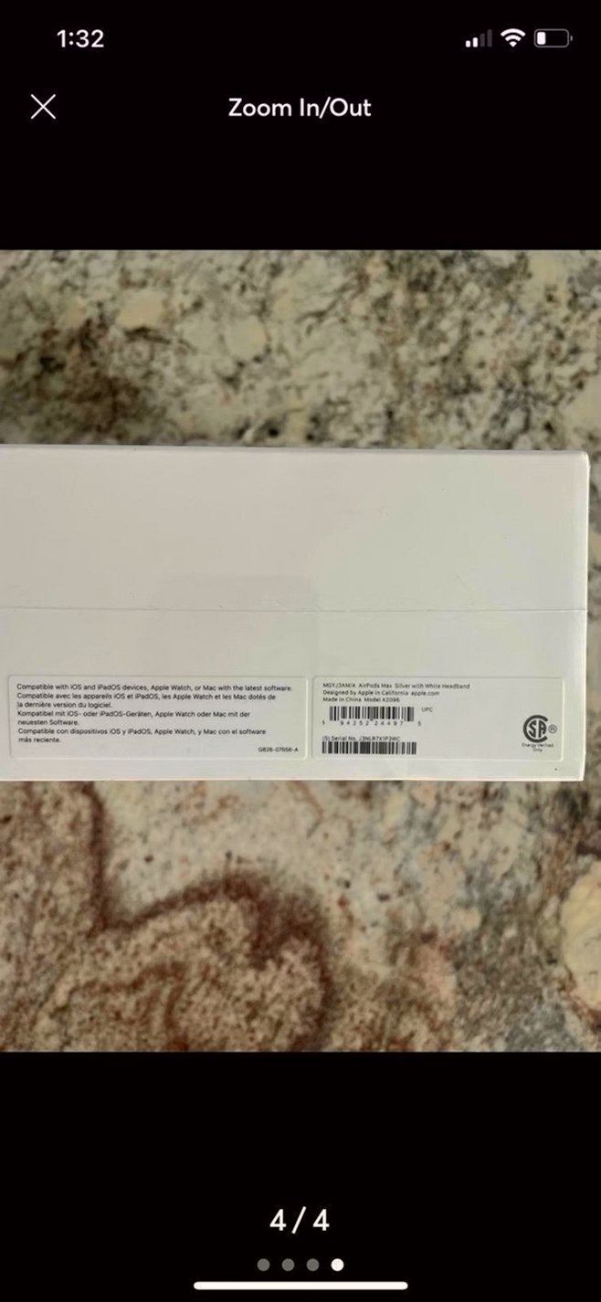 Apple AirPods Max Silver Unlocked - Used image 4
