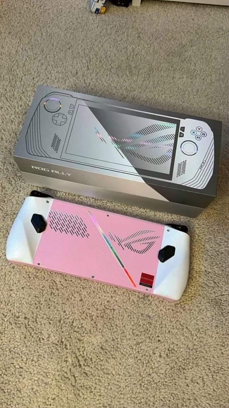 ASUS ROG Ally Z1 Extreme 2TB SSD Pink Decal Used image 2