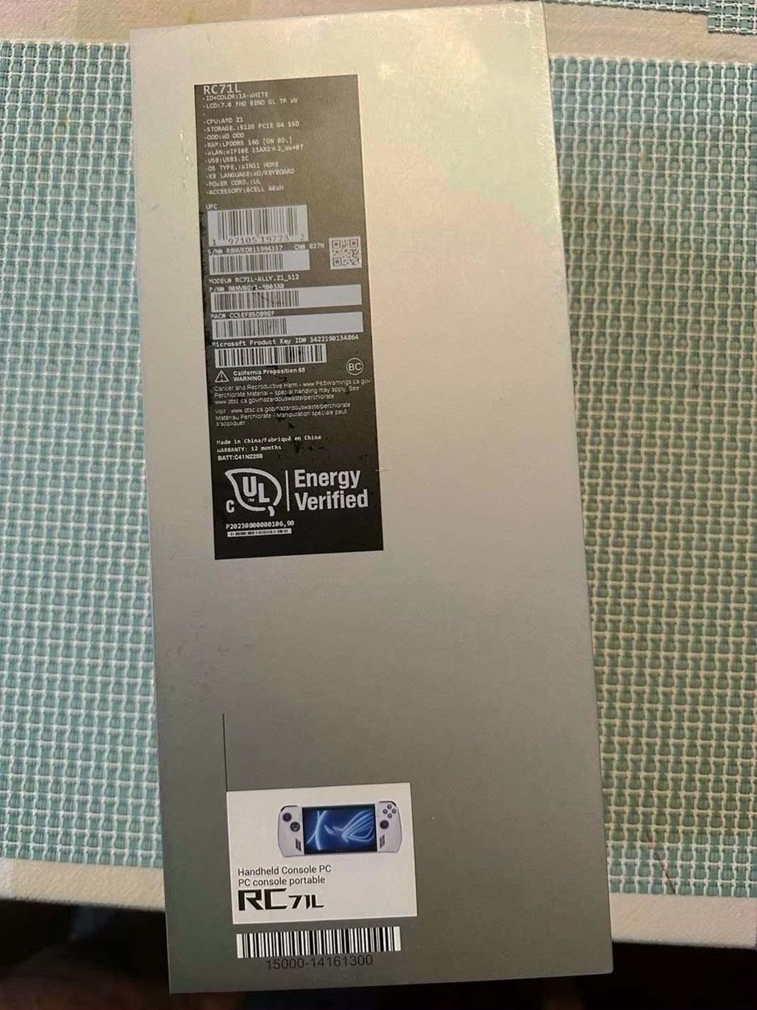 ASUS ROG Ally 9M52 512GB White Unlocked - Used image 3