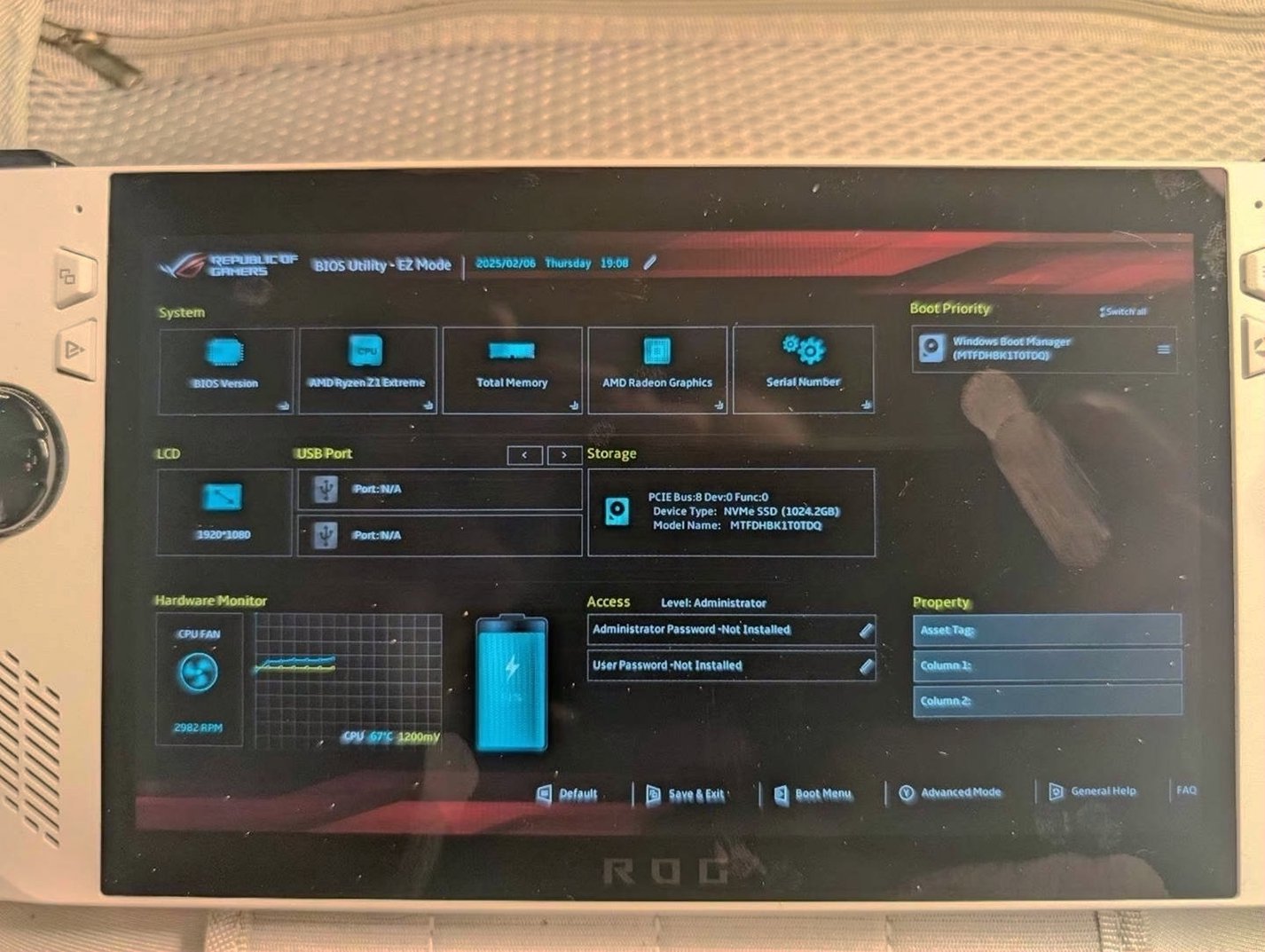 ASUS ROG Ally Z1X 1TB Black Unlocked - Used image 3