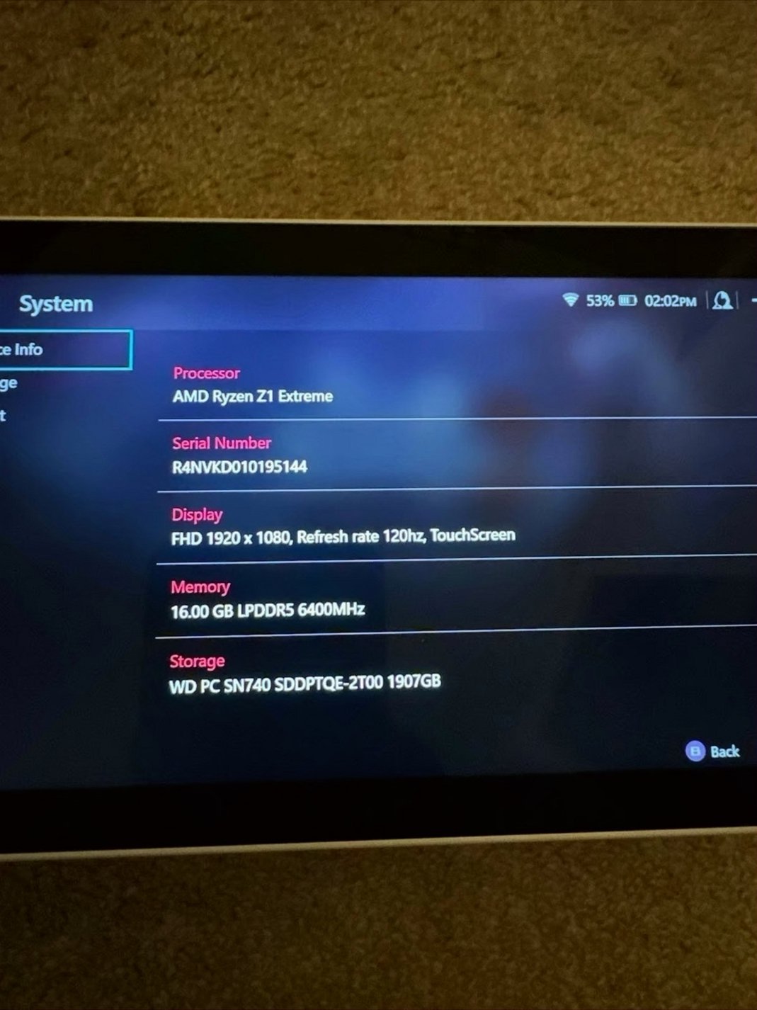 ASUS ROG Ally Z1 Extreme 2TB SSD - Used image 2