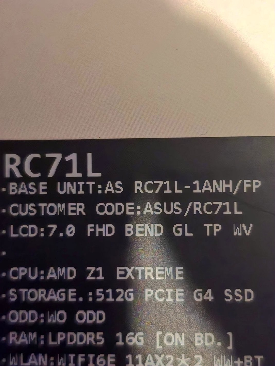 ASUS ROG Ally Z1 Extreme 1H29 512GB Black - Used image 3