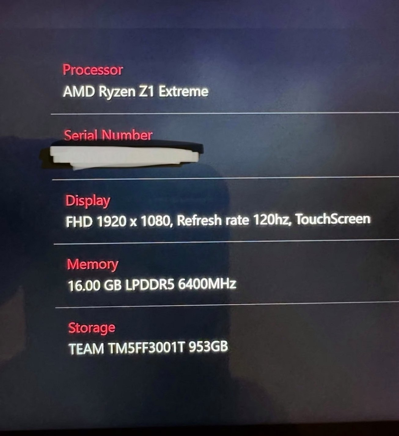 ASUS Rog Ally Z1 Extreme 1TB Black Unlocked - Used image 5