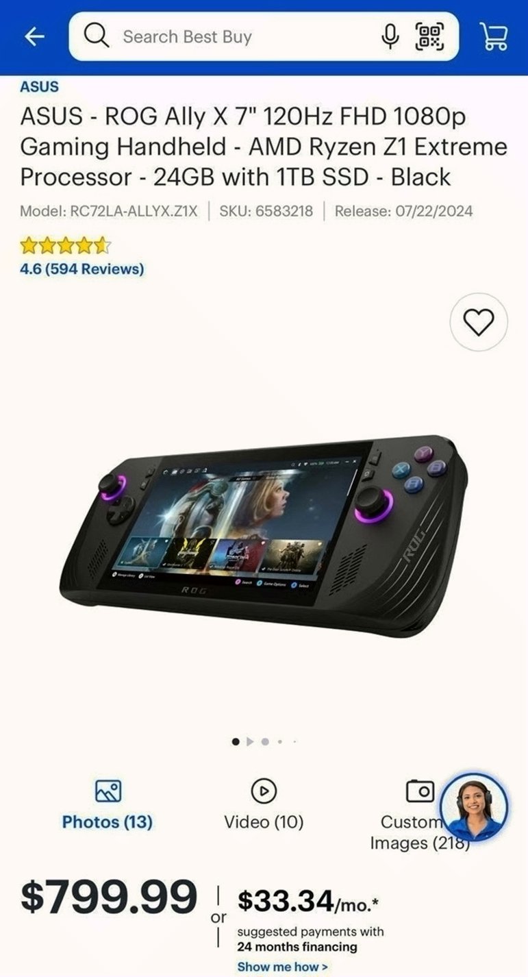 Asus ROG Ally X 1TB Unlocked - Used image 3