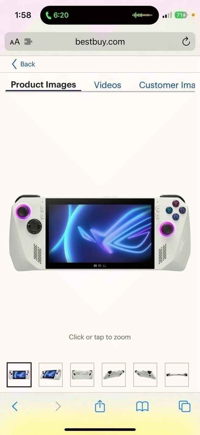 ASUS ROG Ally Z1 Extreme 1J23 512GB White Unlocked - Used