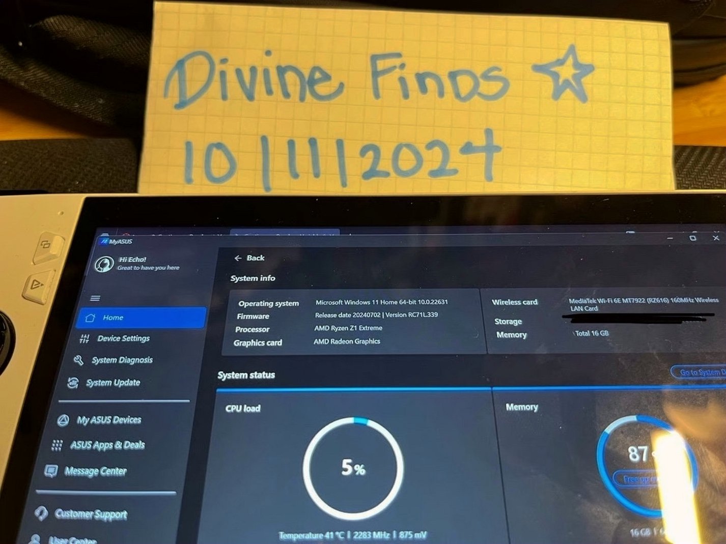 ASUS ROG Ally Z1 Extreme 512GB Unlocked - Used image 3