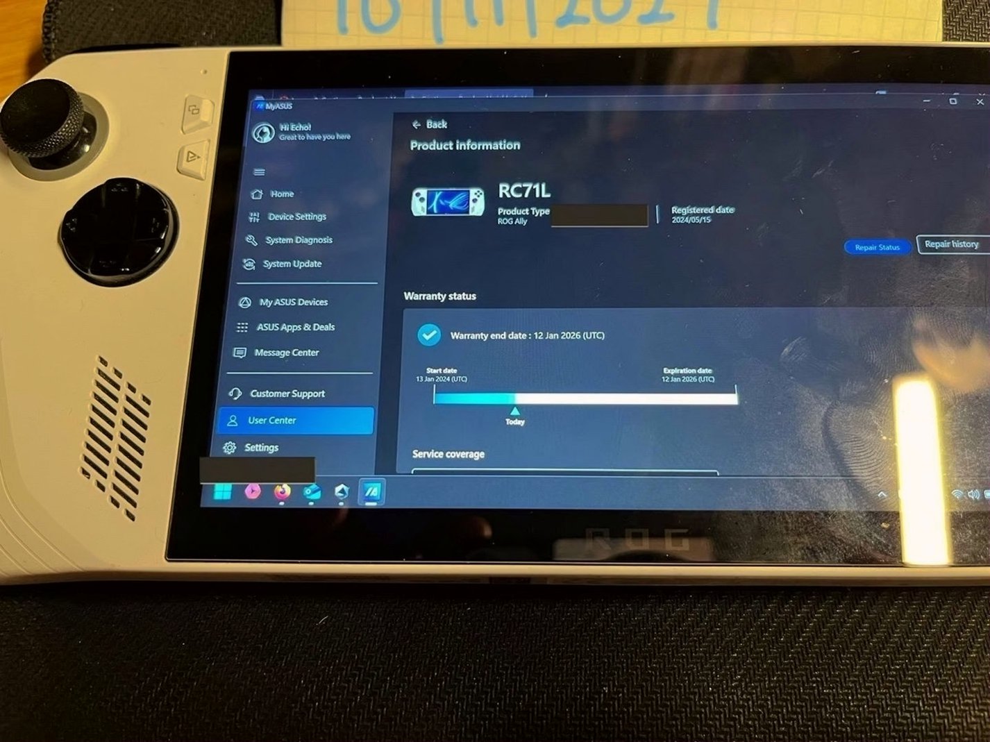 ASUS ROG Ally Z1 Extreme 512GB Unlocked - Used image 4