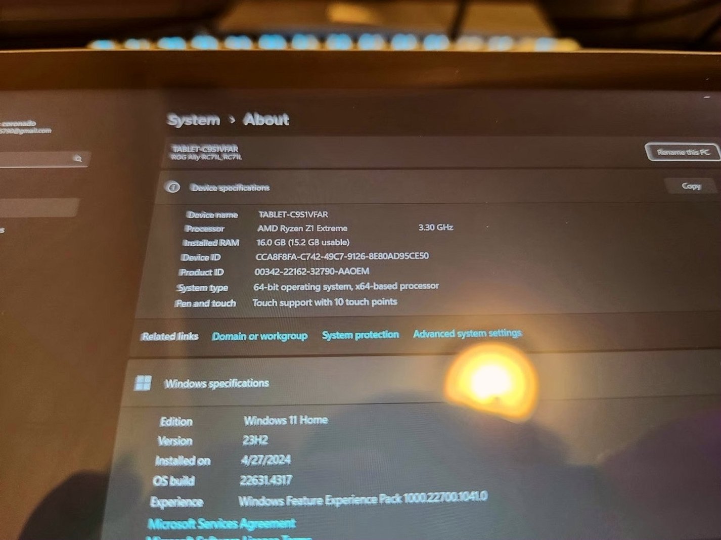 Asus ROG Ally Z1 Extreme Bundle 128GB Unlocked - Used image 3