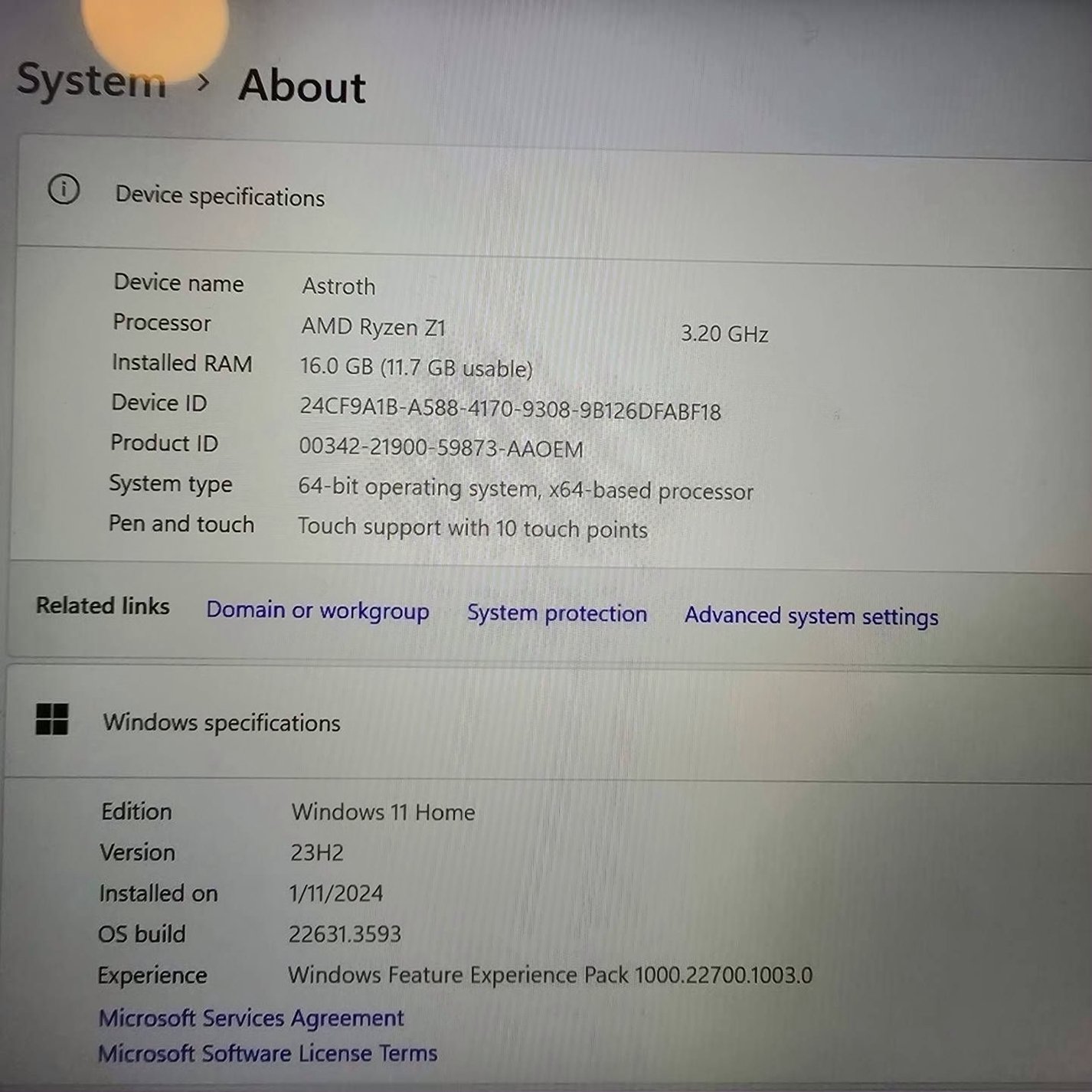 ASUS ROG Ally Z1 512GB Unlocked - Used image 5