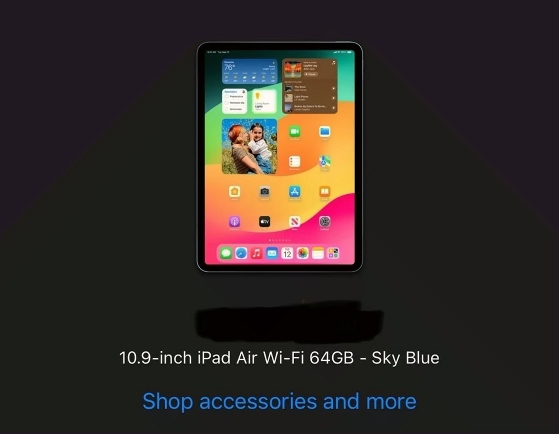 Apple iPad Air 4th Generation 64GB Sky Blue Unlocked - Used