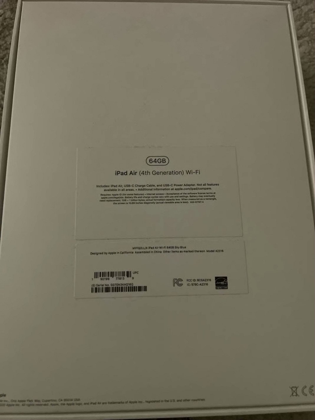 Apple iPad Air 4th Generation 64GB Sky Blue Unlocked - Used image 5