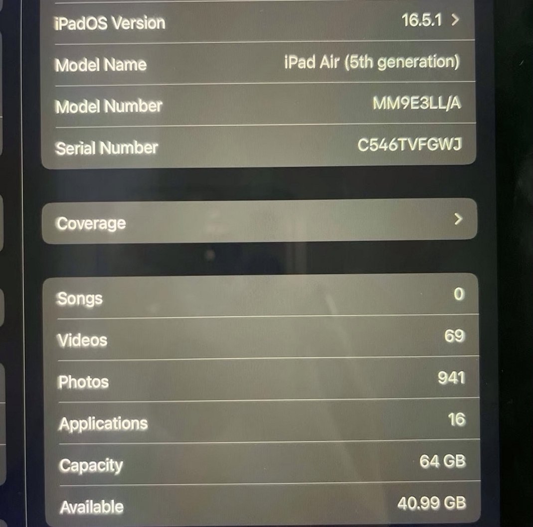Apple iPad Air 5th Generation 64GB Blue Unlocked - Used image 5