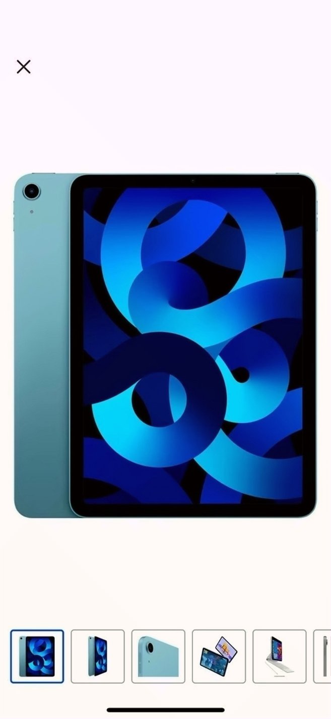 Apple iPad Air 10.9in (5th Gen) 64GB Blue Unlocked - Used