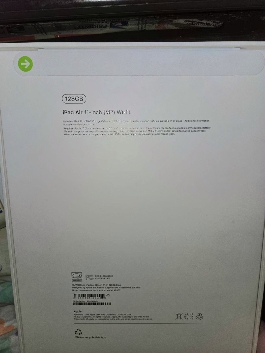 Apple iPad Air 11 inch 128GB Blue Unlocked - Used