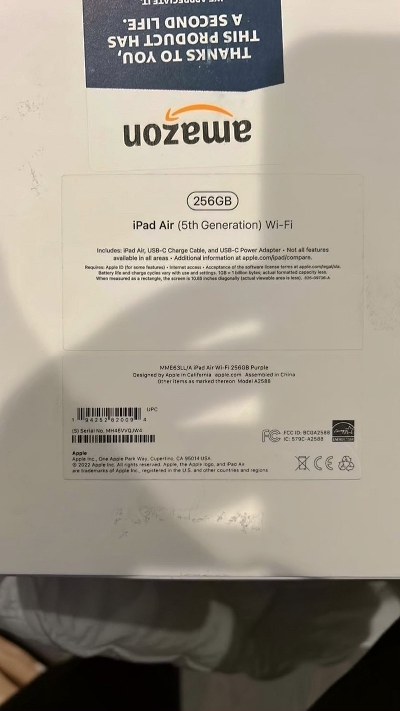 Apple iPad Air 4th Generation 256GB Purple Unlocked - Used image 4
