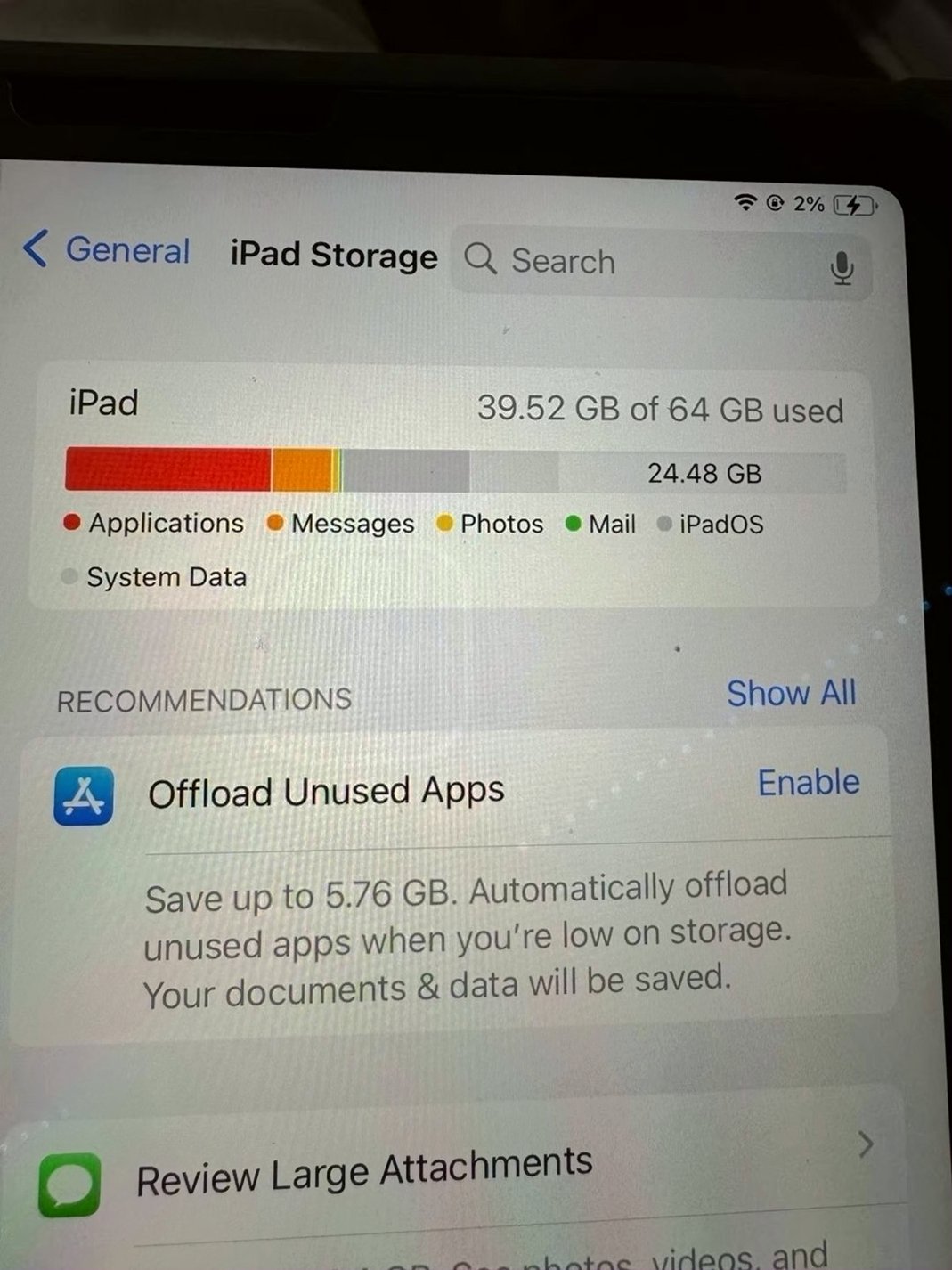 Apple iPad Air 5th Gen 64GB Space Gray Unlocked - Used image 5