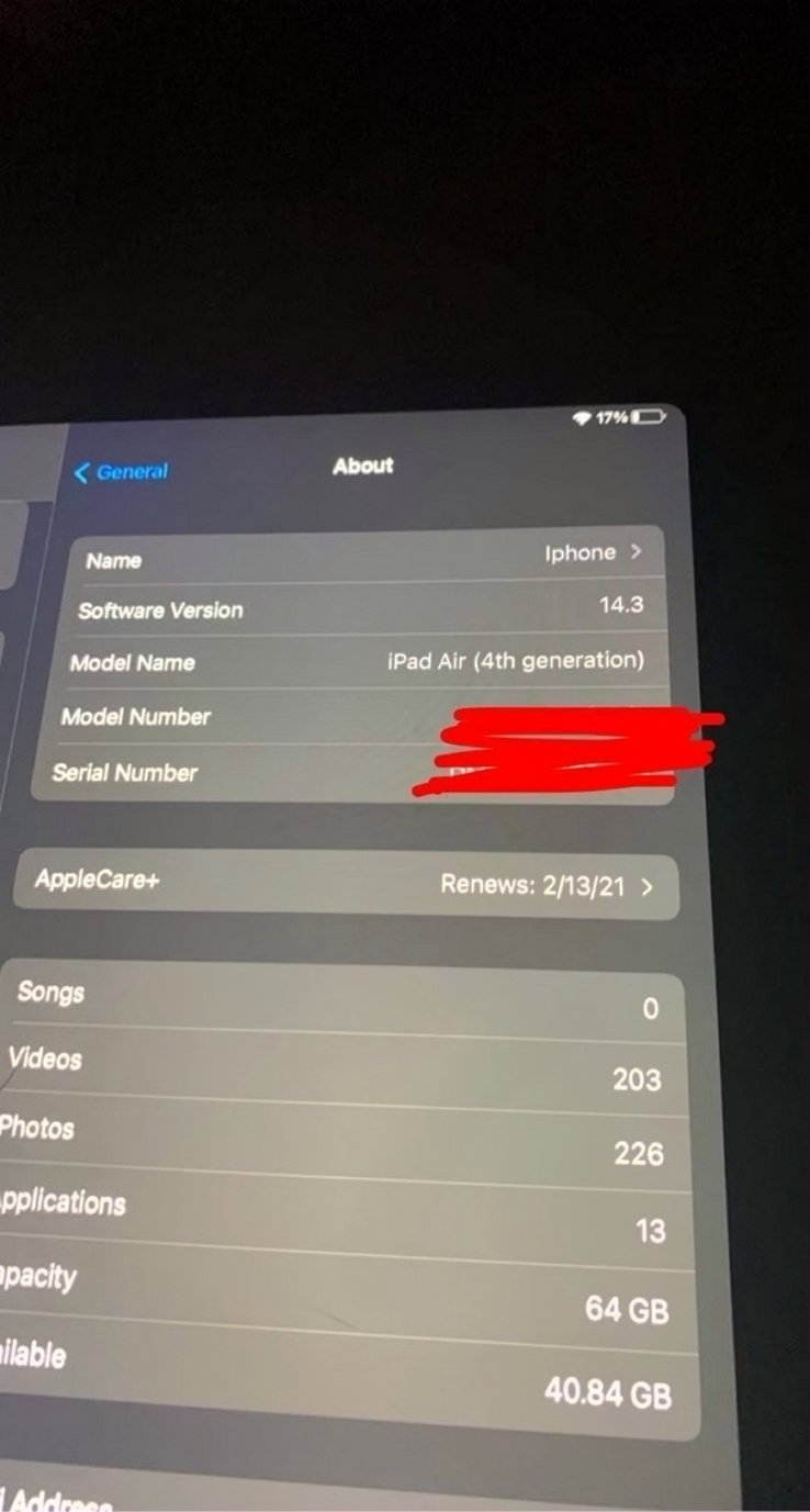 Apple iPad Air 4th Gen 64GB Space Gray Unlocked - Used