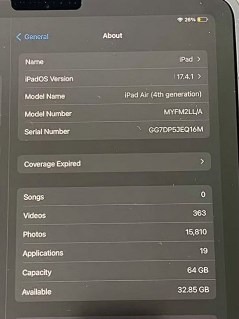 Apple iPad Air 4th Gen 64GB Unlocked - Used image 5