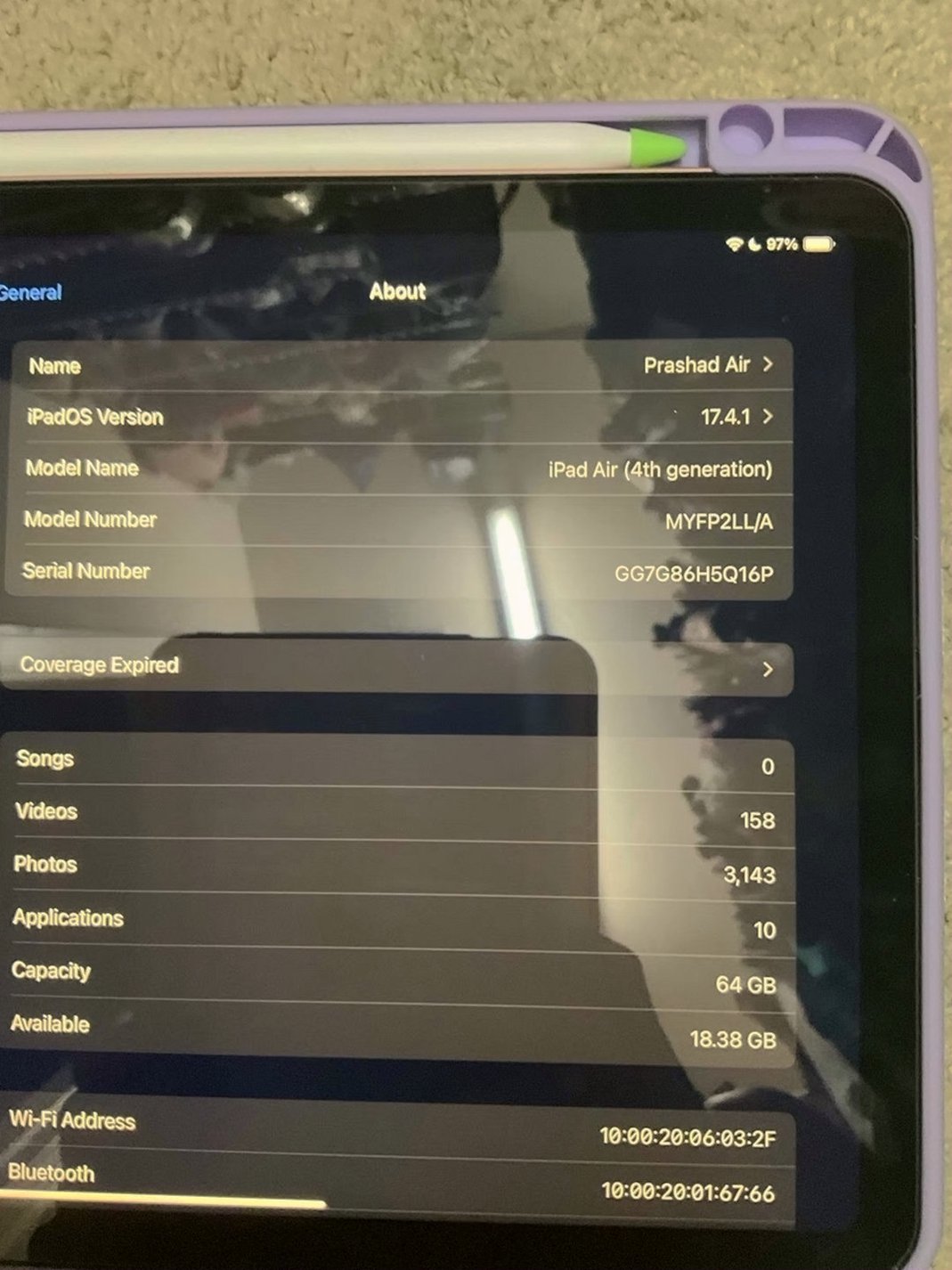 Apple iPad Air 5th Generation 64GB Pink Unlocked - Used