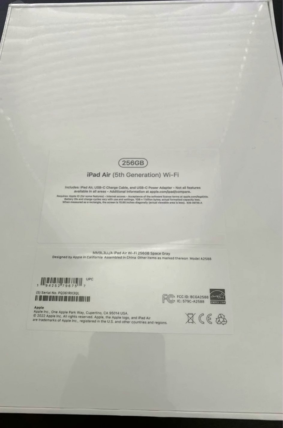 Apple iPad Air 5th Gen 256GB Space Grey Unlocked - Used image 4