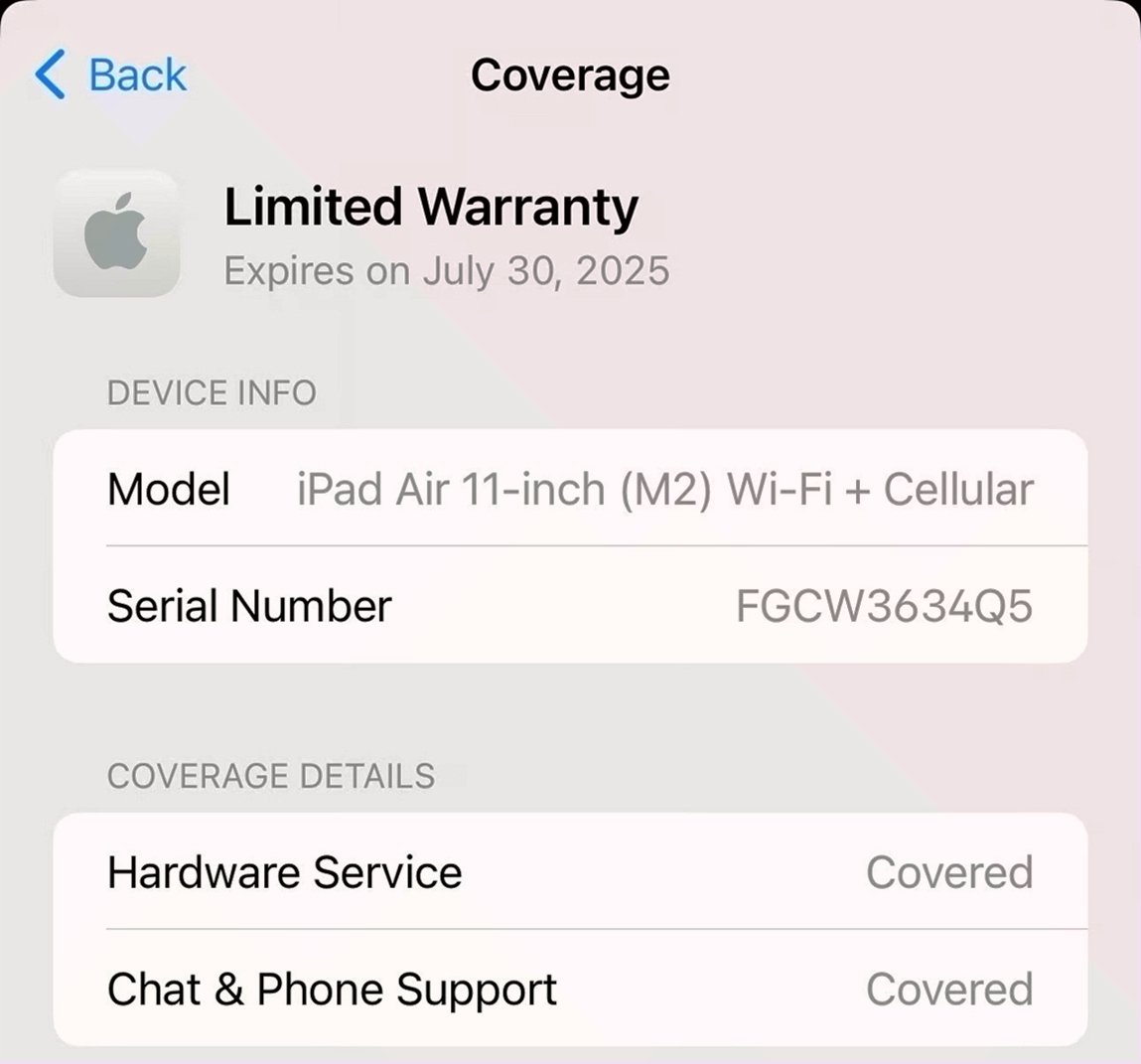 Apple iPad Air 11” 2024 128GB Space Gray Unlocked - Used image 3