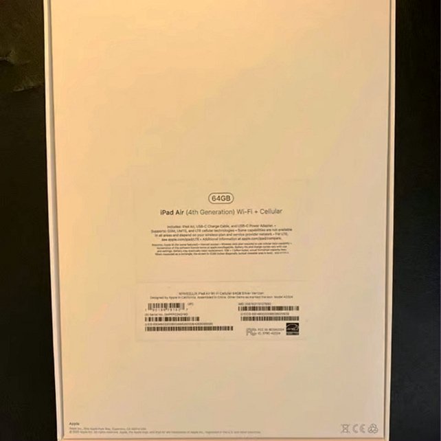 Apple iPad Air 4th Generation 64GB Silver Unlocked - Used image 2