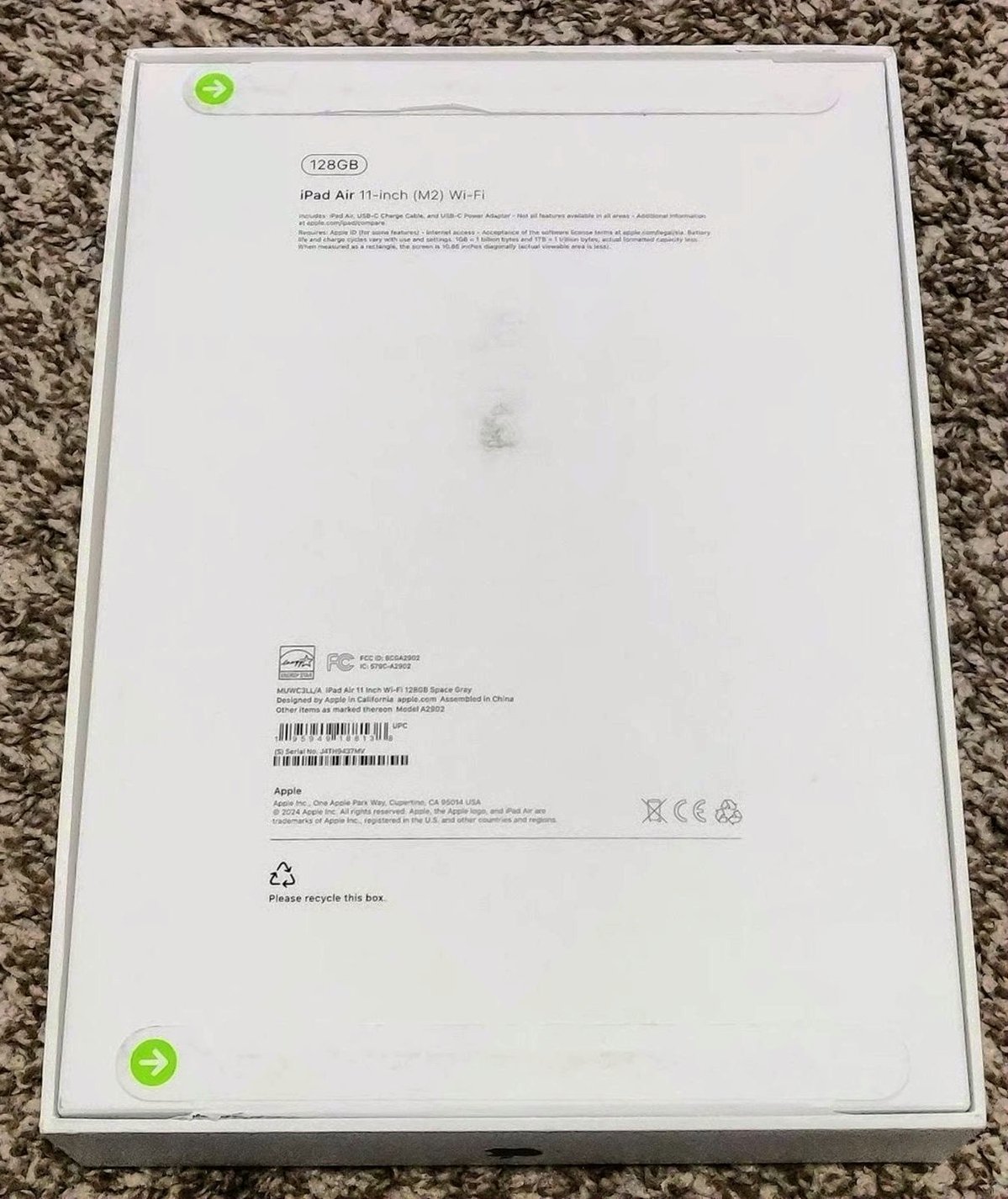 Apple iPad Air 11" (M2) 128GB Space Grey Unlocked - Used image 2