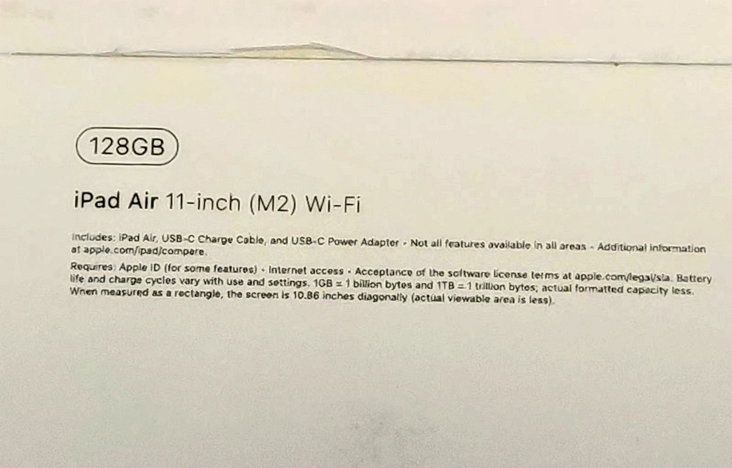 Apple iPad Air 11" (M2) 128GB Space Grey Unlocked - Used image 3