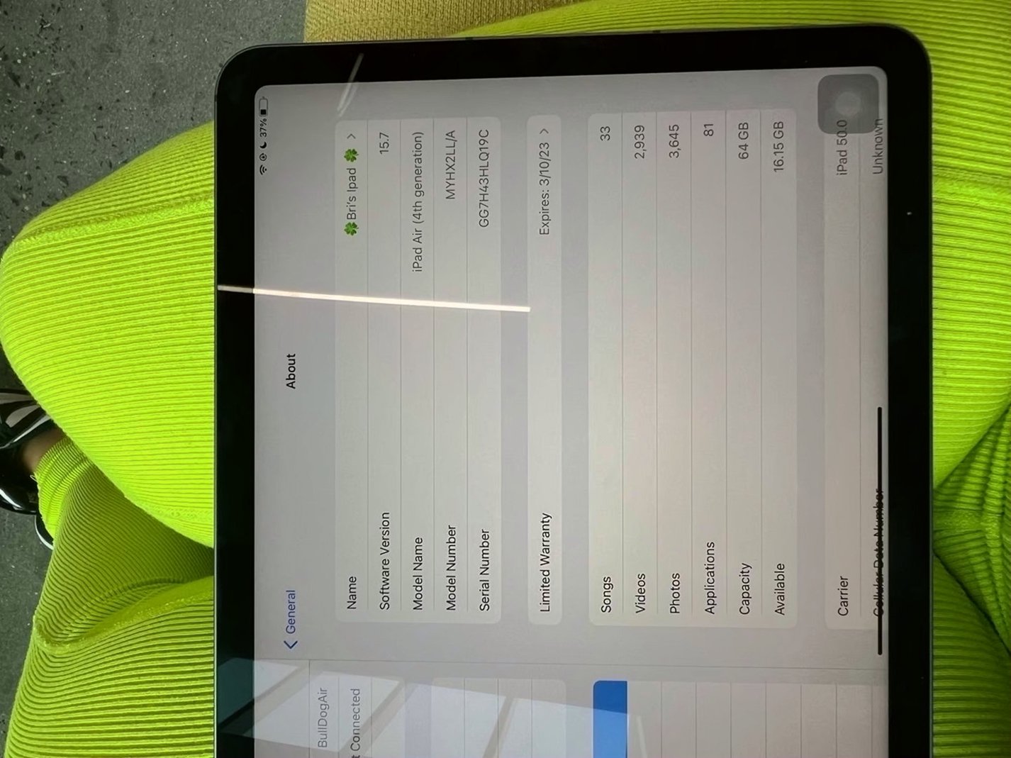 Apple iPad Air 4th Generation 64GB Black Unlocked - Used image 5