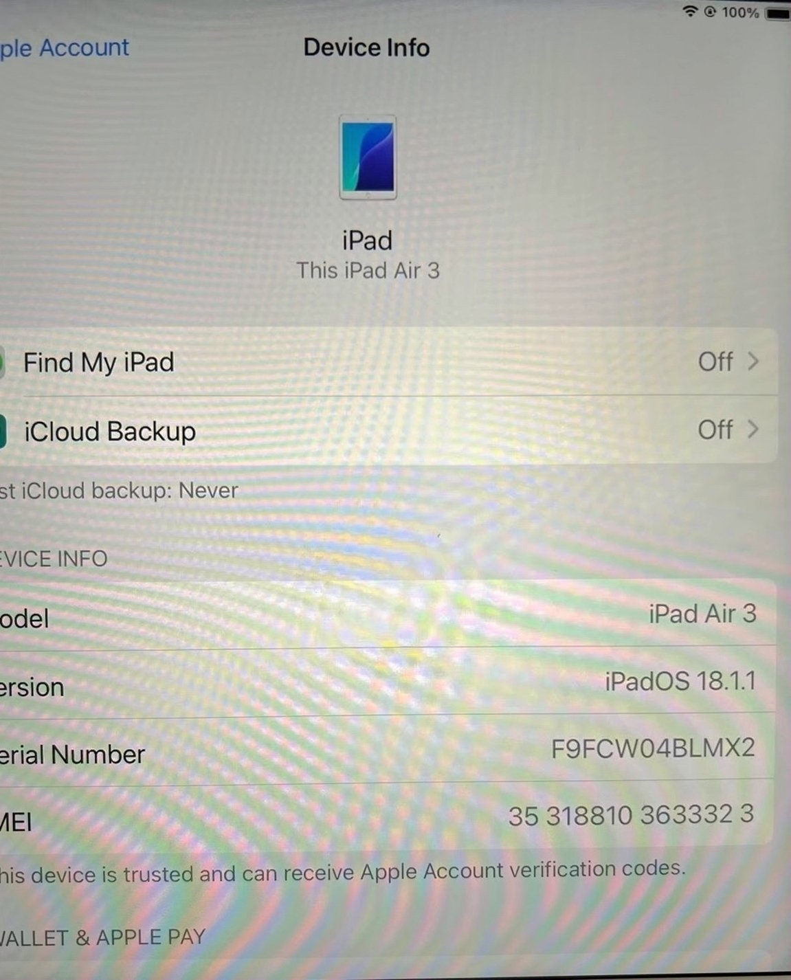 Apple iPad Air 3 256GB Gold Unlocked - Used image 2
