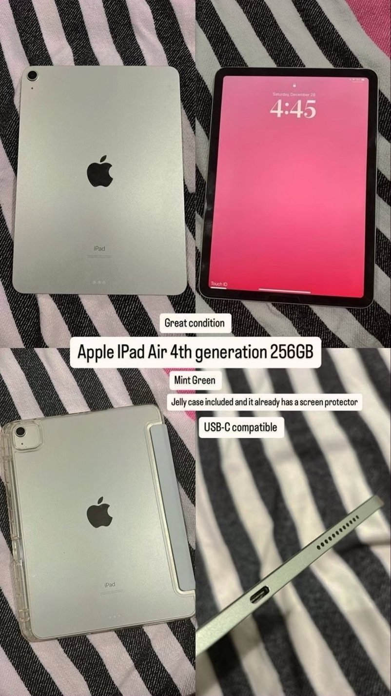 Apple iPad Air 4th Generation 256GB Space Gray Unlocked - Used image 5
