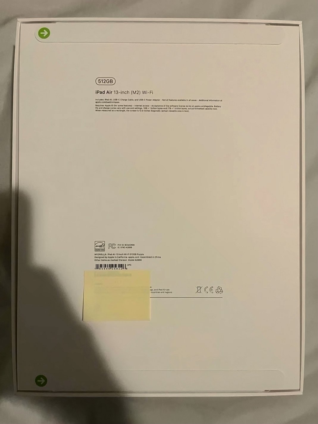 Apple iPad Air 13inch 512GB Purple Unlocked - Used image 2