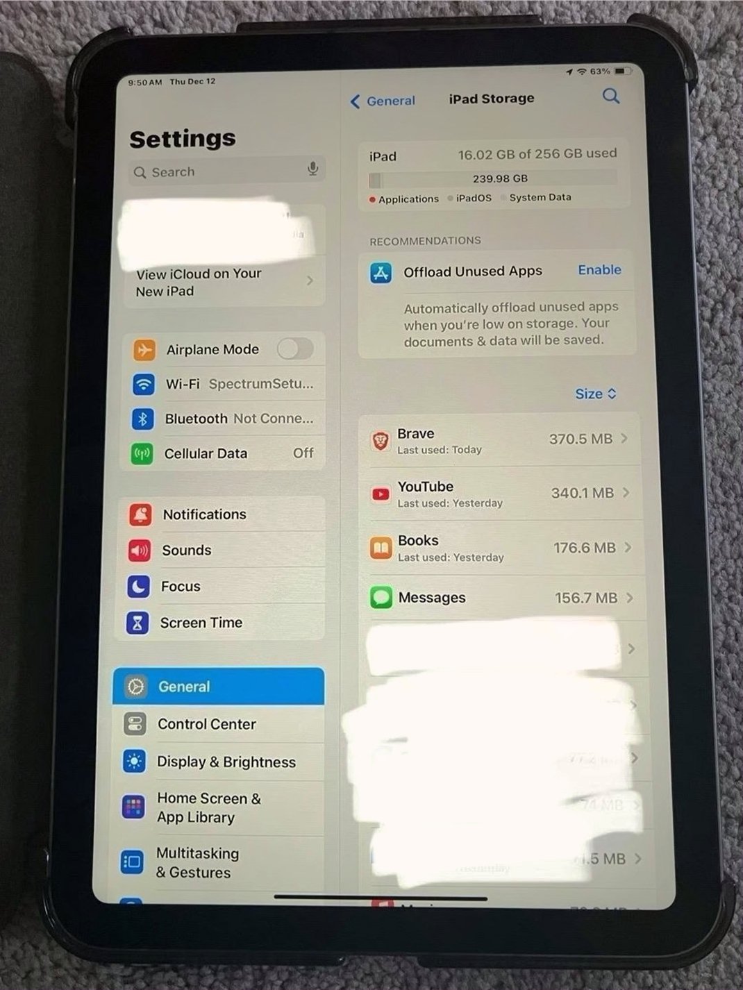 Apple iPad mini 6th Generation 256GB Space Gray Unlocked - Used image 3