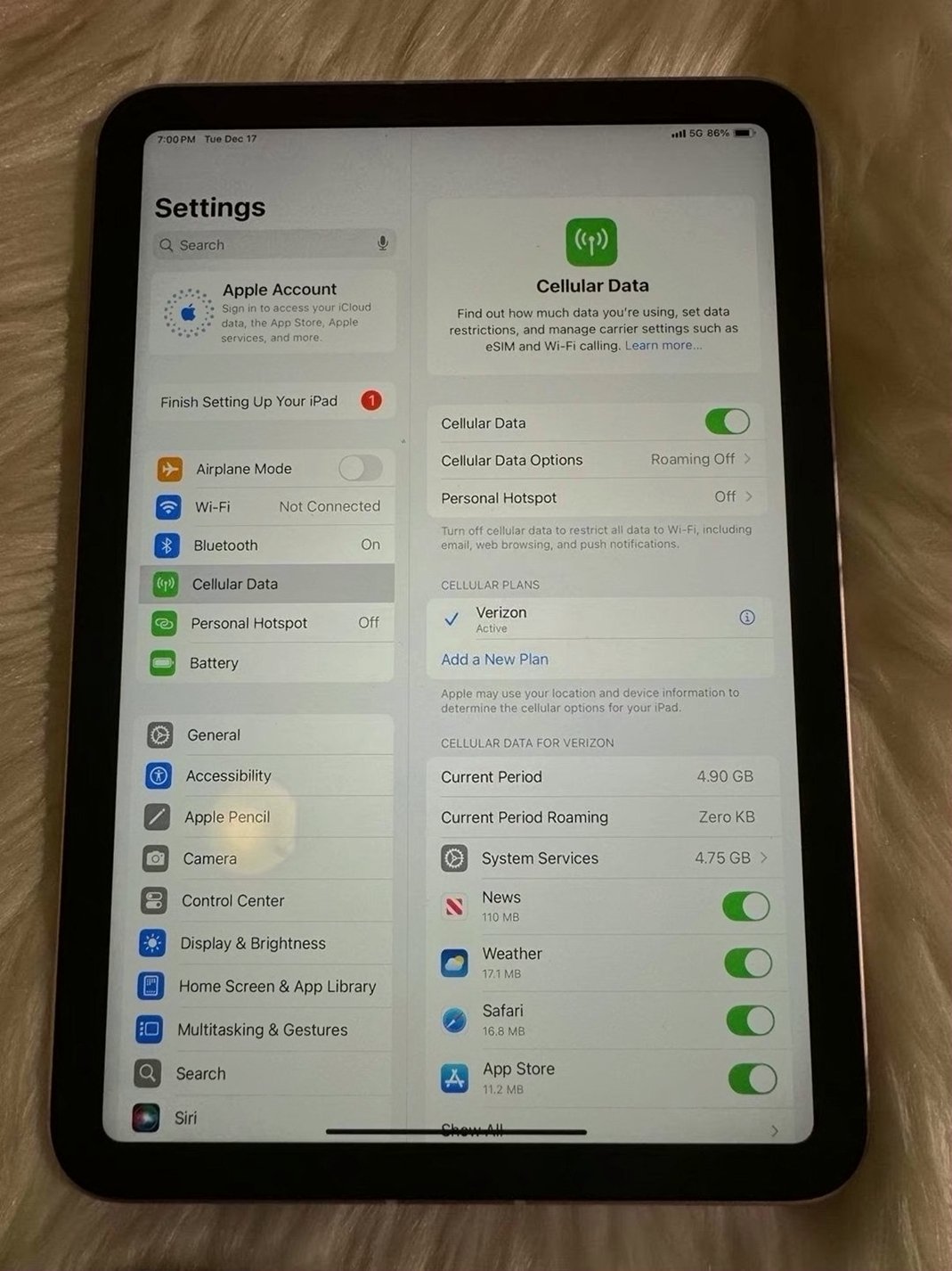 Apple iPad Mini 6th Generation 64GB Rose Gold Unlocked - Used image 5
