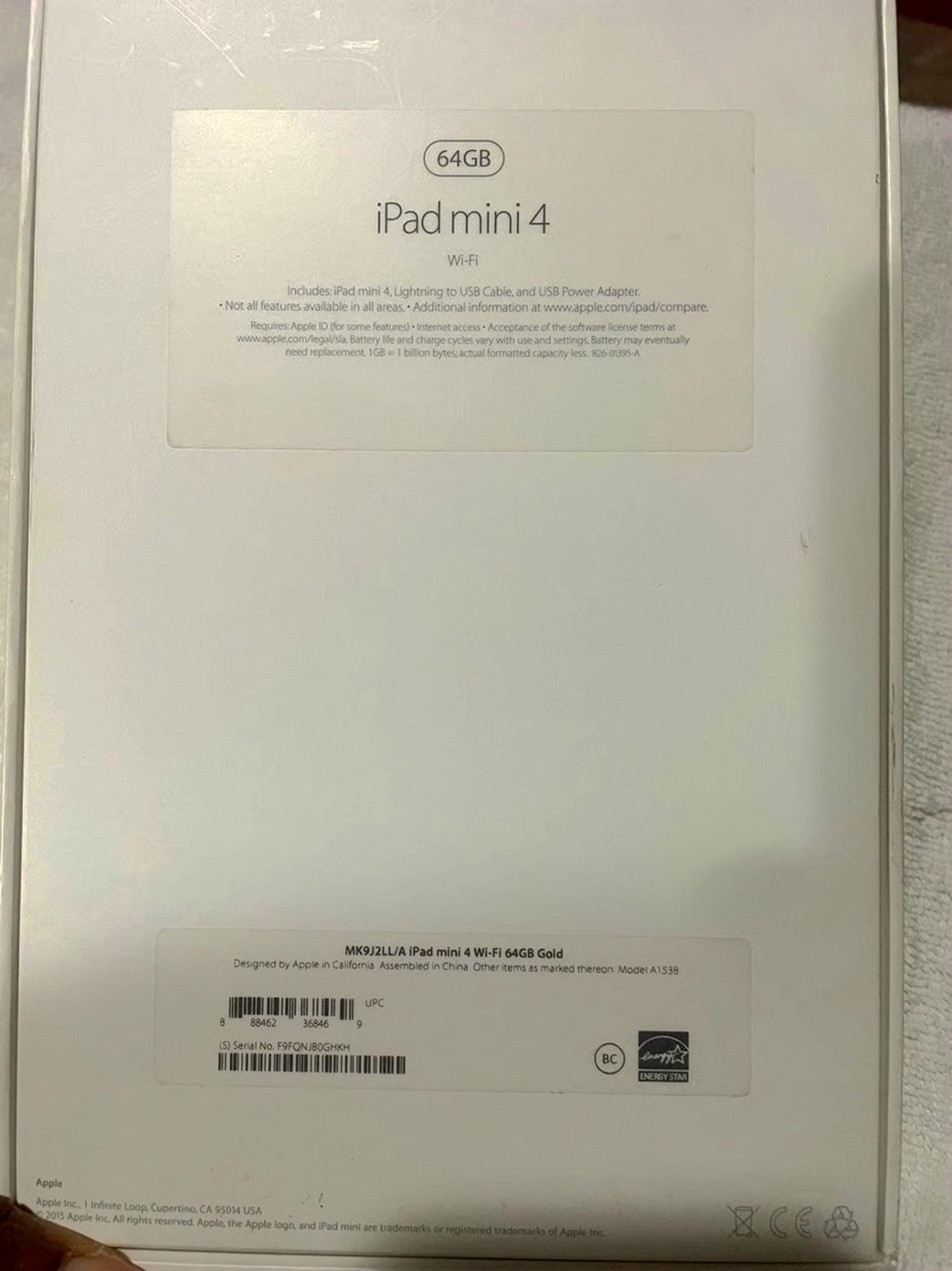 Apple iPad Mini 4th Generation 64GB Gold Unlocked - Used image 2