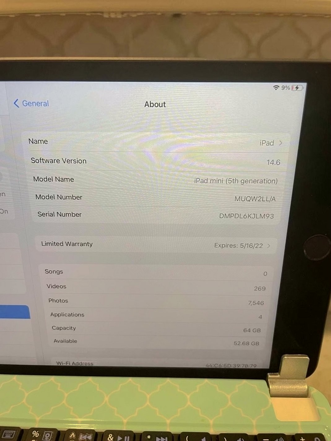 Apple iPad Mini 5th Generation 64GB Unlocked Used image 2