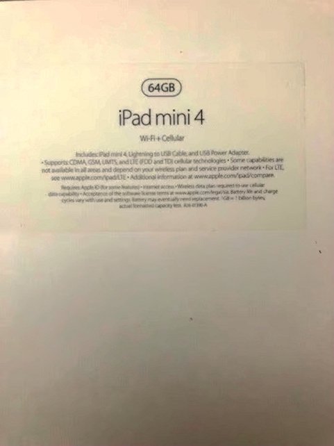Apple iPad Mini 4 64GB Space Gray Unlocked - Used image 2