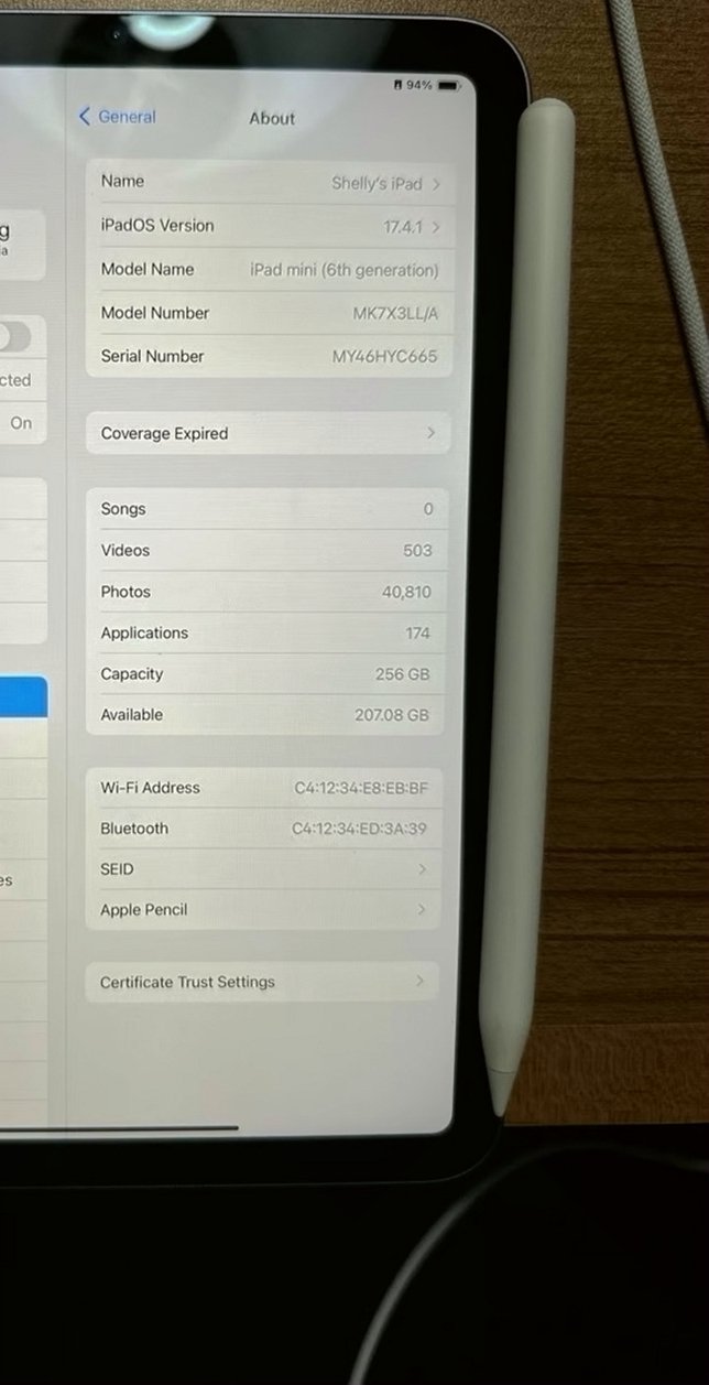 Apple iPad mini 6th Generation 256GB Unlocked - Used image 4