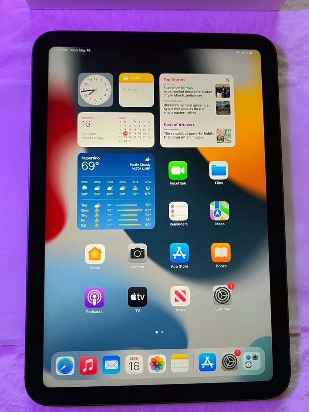 Apple iPad Mini 6th Generation 64GB Black Unlocked Used