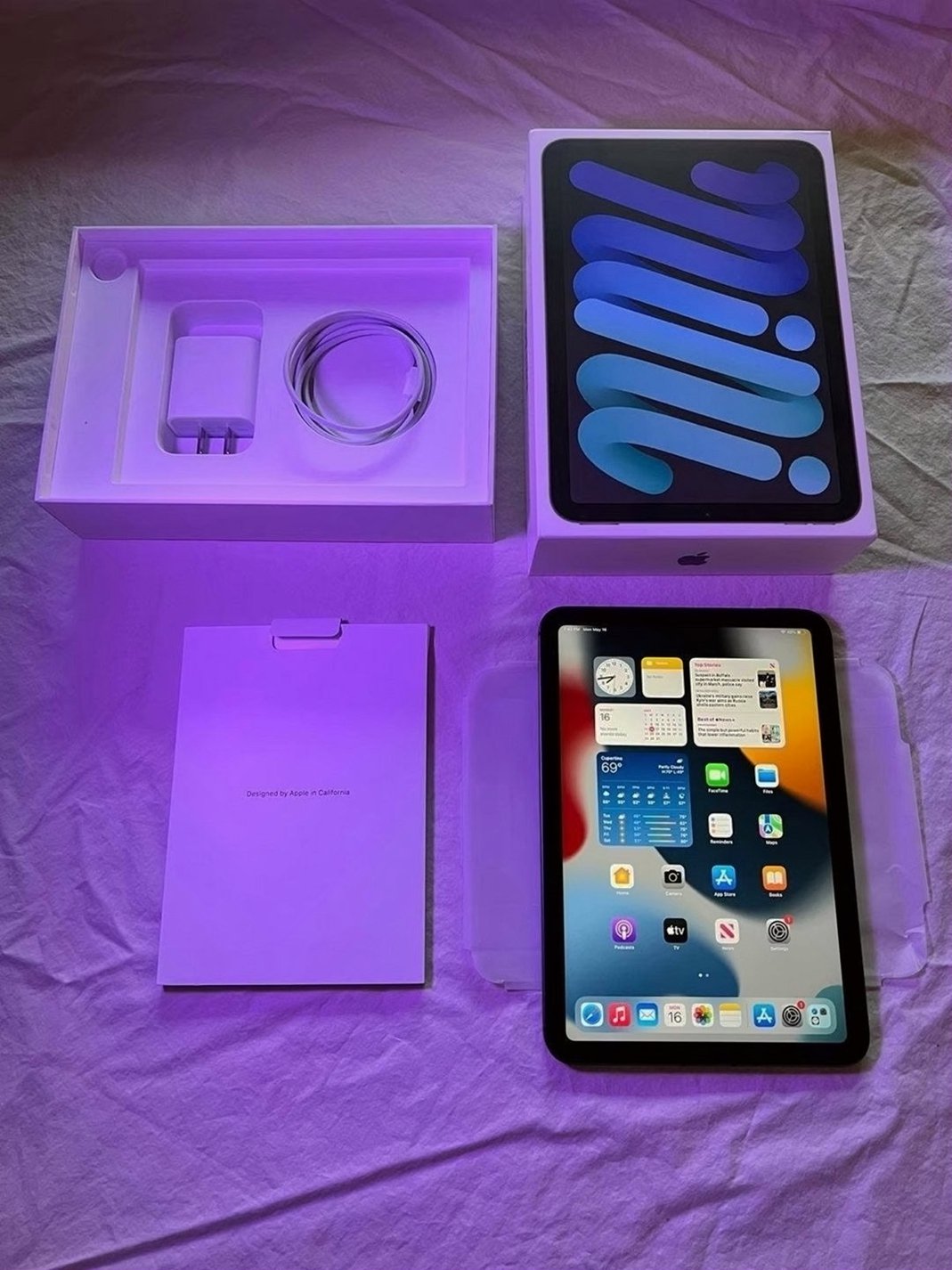 Apple iPad Mini 6th Generation 64GB Black Unlocked Used image 5